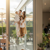 Gezinsherinneringen: persoonlijk fotovenster raamsticker