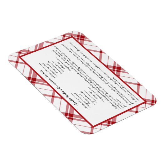 Gezinsherwinning kerst keepomwille magneet (Rechterzijde)