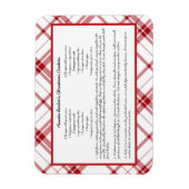 Gezinsherwinning kerst keepomwille magneet (Verticaal)