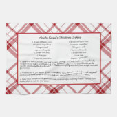 Gezinsherwinning kerst keepomwille theedoek (Horizontaal)