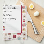 Gezinsherwinning kerst keepomwille theedoek (Quarter Fold)