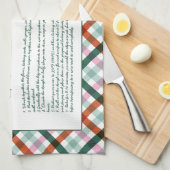 Gezinsherwinning kerst keepomwille theedoek (Quarter Fold)