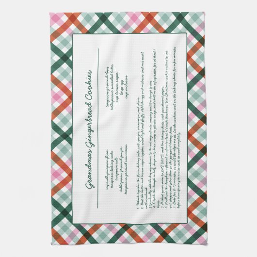 Gezinsherwinning kerst keepomwille theedoek (Verticaal)