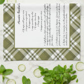 Gezinsherwinning kerst keepomwille theedoek (Gevouwen)