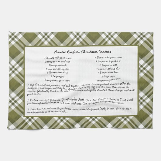 Gezinsherwinning kerst keepomwille theedoek (Horizontaal)