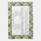 Gezinsherwinning kerst keepomwille theedoek (Verticaal)