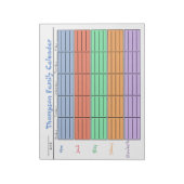 Gezinskleurige planner - Aangepaste planner Notitieblok (Gedraaid)