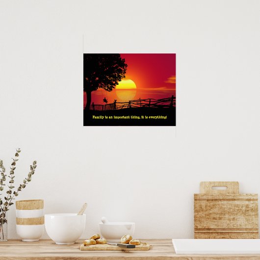 Gezinsliefhebbers van Poster (Keuken)