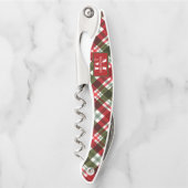 Gezinsmonogram kerstmis kurkentrekker (Voorkant)