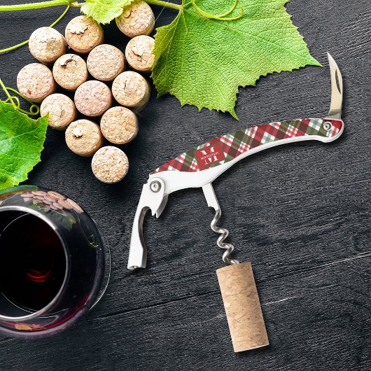 Gezinsmonogram kerstmis kurkentrekker