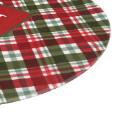 Gezinsmonogram kerstmis snijplank (Hoek)