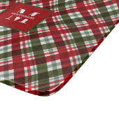 Gezinsmonogram kerstmis snijplank (Hoek)