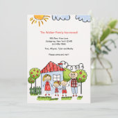 Gezinspringende aankondiging (Staand voorkant)