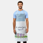 Gezinsregenlaars, wellington leuk cadeaudecor schort (Gedragen)