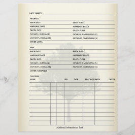 Gezinsregister genealogon