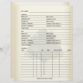 Gezinsregister genealogon (Voorkant / Achterkant)