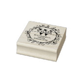 gezinsretouradres met monogram; 	rubberstempel (Stempel)