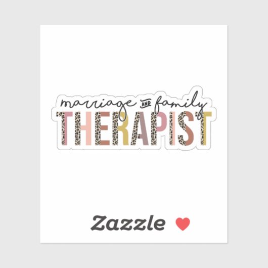 Gezinstherapie, huwelijkstherapeut sticker (Vel)