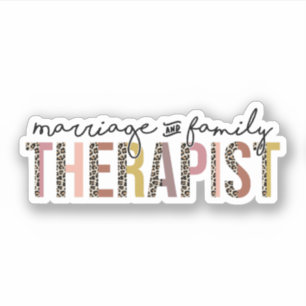 Gezinstherapie, huwelijkstherapeut sticker