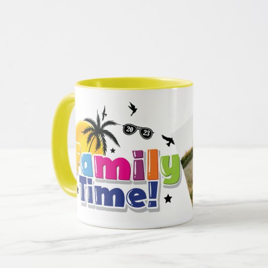 gezinstijd | Gepersonaliseerd Afbeelding | Familie Mok (Voorkant links)