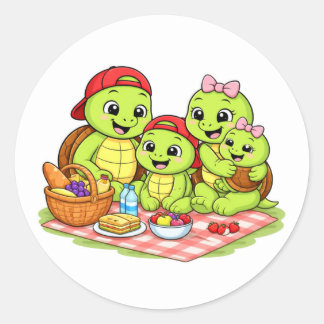 Gezinsuitje Ronde Sticker