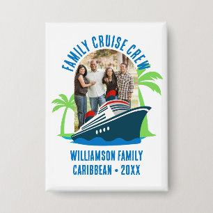 GEZINSVAART CREW Foto Bestemming Vakantie Button