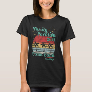 Gezinsvakantie 2025 San Diego Ocean Beach Vintage T-shirt