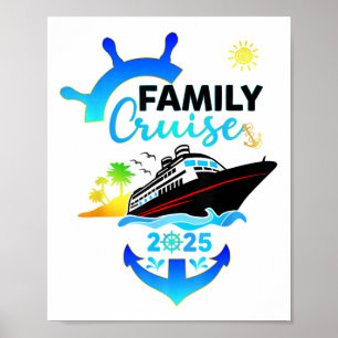 Gezinsvakantie Cruise Matching Groep Bemanning Squ Poster