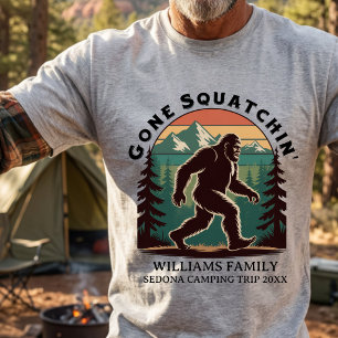 Gezinsvakantie met BigFoot op zoek naar Squatchen T-shirt