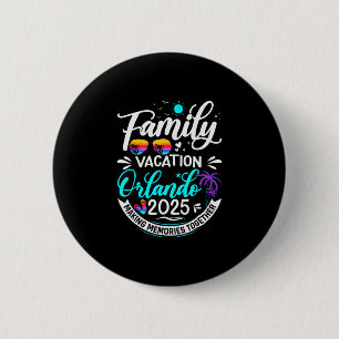 Gezinsvakantie Orlando 2025 Strand Zomer Vakantie Ronde Button 5,7 Cm