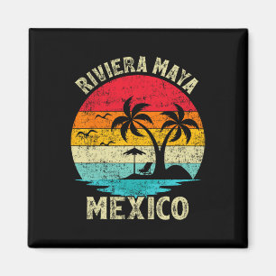 Gezinsvakantie  Retro Mexico Riviera Maya Magneet