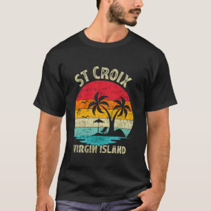 Gezinsvakantie Retro Virgin Island St. T-shirt