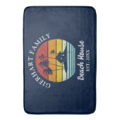 Gezinsvakantieband zeeoor matchingdecor badmat (Voorkant Verticaal)