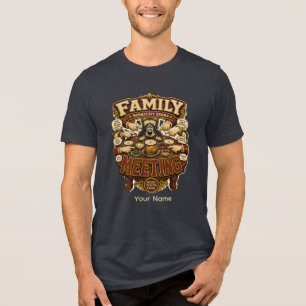 Gezinsvergadering Persoonlijke Grappige Familie Re Tri-Blend Shirt