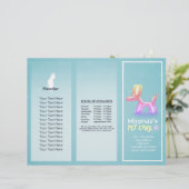 Gezinsverzorging van salon met tri-Fold Brochures (Staand voorkant)