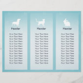 Gezinsverzorging van salon met tri-Fold Brochures (Achterkant)