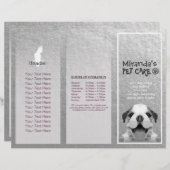 Gezinsverzorging van salon met tri-Fold Brochures (Voorkant / Achterkant)