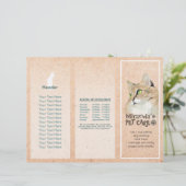 Gezinsverzorging van salon met tri-Fold Brochures (Staand voorkant)