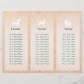 Gezinsverzorging van salon met tri-Fold Brochures (Achterkant)