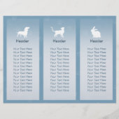 Gezinsverzorging van salon met tri-Fold Brochures (Achterkant)