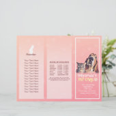 Gezinsverzorging van salon met tri-Fold Brochures (Staand voorkant)