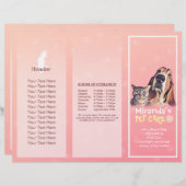 Gezinsverzorging van salon met tri-Fold Brochures (Voorkant / Achterkant)