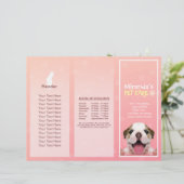 Gezinsverzorging van salon met tri-Fold Brochures (Staand voorkant)