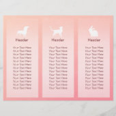 Gezinsverzorging van salon met tri-Fold Brochures (Achterkant)