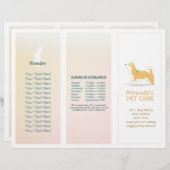 Gezinsverzorging van salon met tri-Fold Brochures (Voorkant / Achterkant)