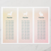 Gezinsverzorging van salon met tri-Fold Brochures (Achterkant)