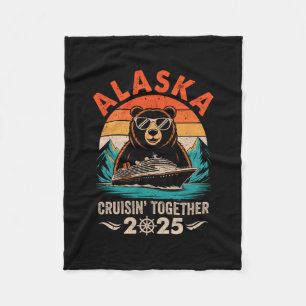 Gezinsvrienden en groepscruise Alaska C bij elkaar Fleece Deken