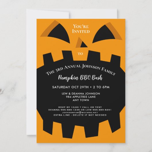 Gezinsvriendschap Halloween Herfst Reunion of Part Kaart (Voorkant)