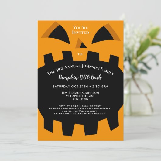 Gezinsvriendschap Halloween Herfst Reunion of Part Kaart (Staand voorkant)