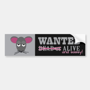 Gezocht: Alive en Sassy - Barn Hunt Bumpersticker
